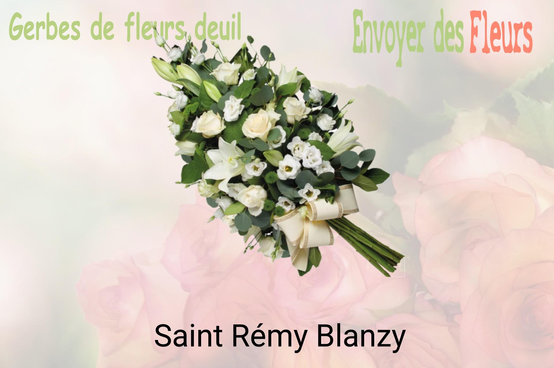 Gerbe de fleurs de deuil livrée à Saint-Rémy-Blanzy